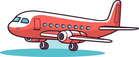 Skybound odyssey Vector airplane illustrationのイラスト素材