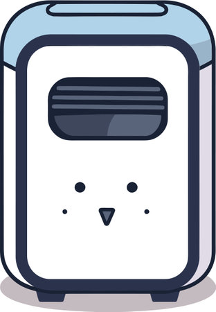 Dynamic Air Purifier Vector Illustration for Health and Wellness Websitesのイラスト素材