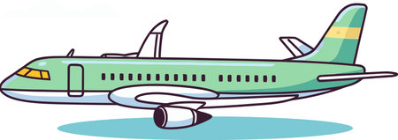 Sky sailing dreams Illustrated airplane journeyのイラスト素材