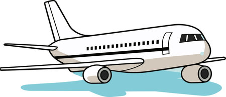 Wings of imagination Vector illustration of an airplaneのイラスト素材