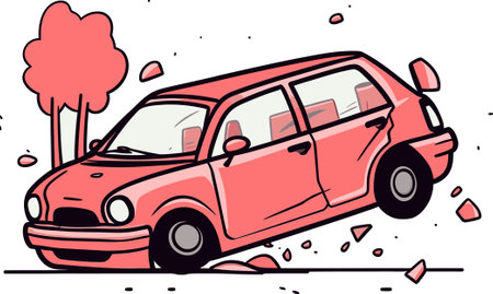 Exploring the Impact of Technology, Such as Autonomous Vehicles, in Preventing Car Accidents and Reducing Human Errorのイラスト素材