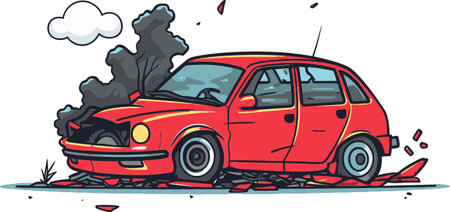 Chronicling the Recovery Journey of Car Accident Survivors Through Physical Rehabilitation, Occupational Therapy, and Vocational Trainingのイラスト素材