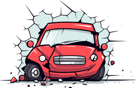 Shedding Light on the Challenges Faced by Car Accident Survivors in Navigating the Legal System and Seeking Compensationのイラスト素材