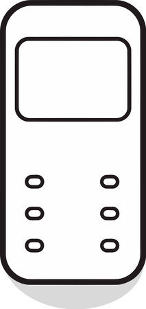 Gradient Mesh Smartphone Vector Illustrationのイラスト素材