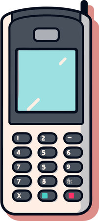 Abstract Tech Background with Smartphone Vector Graphicのイラスト素材