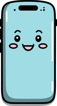 Gradient Mesh Smartphone Vector Illustrationのイラスト素材