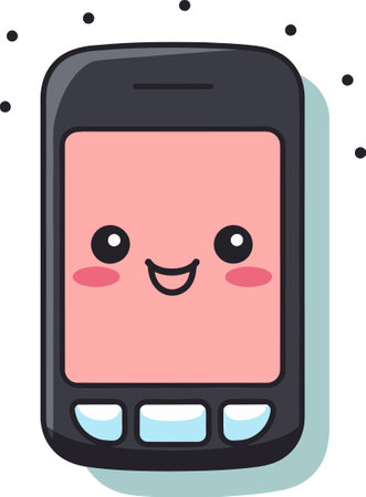 Abstract Tech Background with Smartphone Vector Graphicのイラスト素材