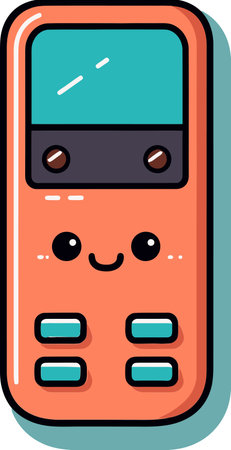 Vibrant Colorful Smartphone Vector Illustrationのイラスト素材