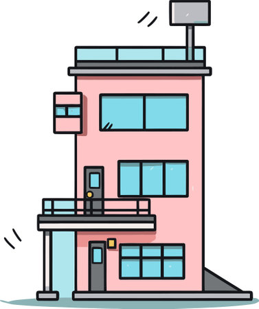 Vector Illustration of City Roller Hockey Skating with Skater and Team Spiritのイラスト素材