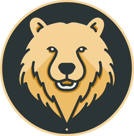 Zephyr's Sojourn Kodiak Bear in a Zephyr's Sojourn Across Alaska Vector Graphicのイラスト素材