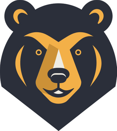 Soothing Syrian Brown Bear in the Middle Eastern Oasis Vector Illustrationのイラスト素材