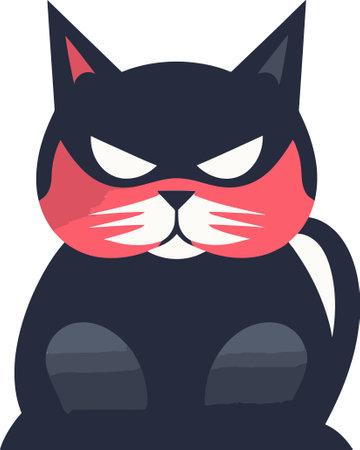 Opulent Feline Symbol Luxurious Cat Logo Vector Designのイラスト素材