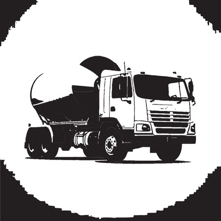 Vibrant Cement Mixer Vector Illustration Featuring Building Site Operations and Progressionのイラスト素材