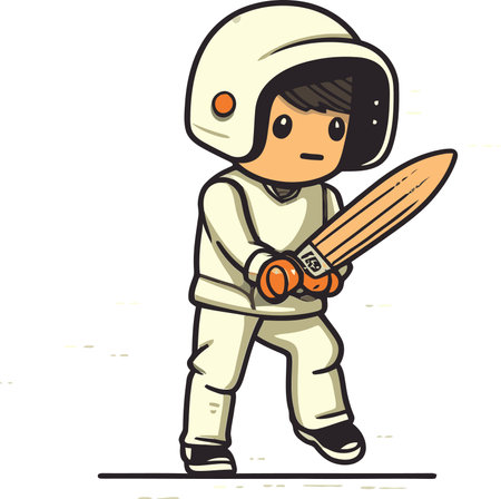 Vibrant Cricket Player Personality Traits Vector Artworkのイラスト素材