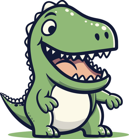 Triceratops Grazing in a Vector Clearingのイラスト素材