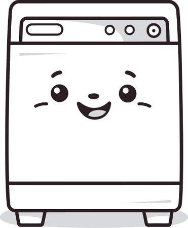 Unlocking Creativity with Dishwasher Illustration Tips for Successのイラスト素材