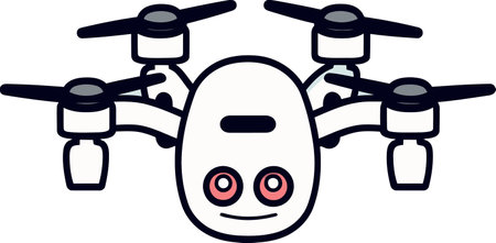 Green Energy Drone Vector Illustration of Wind Turbines and Solar Panelsのイラスト素材