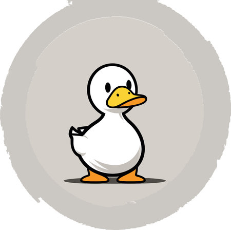 Placid Pondside A Vector Rendering Capturing Ducks Lounging Peacefully Along the Tranquil Shore of a Pondのイラスト素材