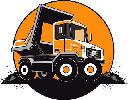 Cityscape Chronicles Dumper Vector Illustrations of Urban Lifeのイラスト素材