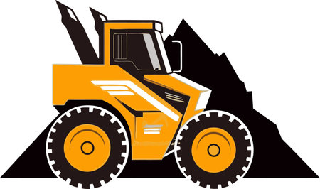 Industrial Innovation Dumper Vector Illustrations Pushing Boundariesのイラスト素材