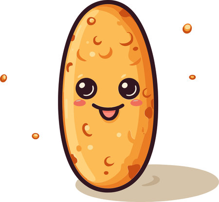 Vectorized Egg Roll Illustration for Food Packaging Designのイラスト素材