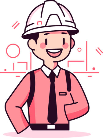 Engineer Prototyping Environmental Solutions Vector Illustrationのイラスト素材