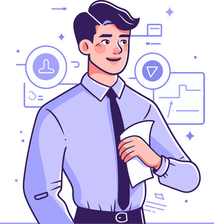 Engineer Prototyping Green Solutions Vector Illustrationのイラスト素材