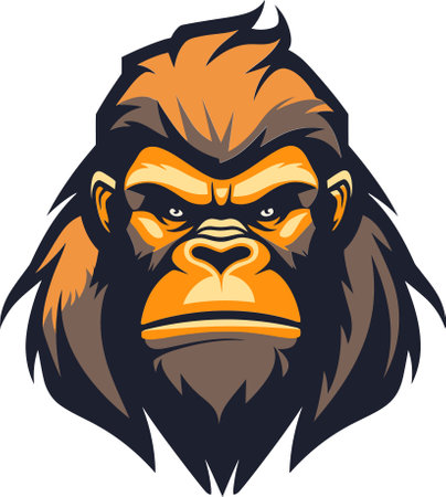 Gorilla Strength Vector Illustration Collectionのイラスト素材