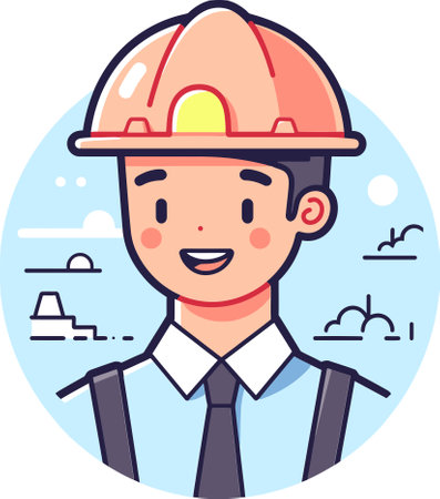 Engineer Enhancing Product Quality Vector Illustrationのイラスト素材