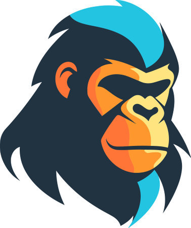 Jungle Guardian Gorilla Vector Portrait Collection