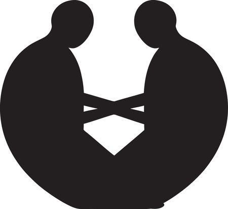 Judo Encounter Vector Artのイラスト素材