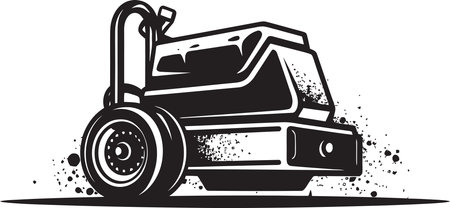 Asphalt Roller Vector Art Engineering the Smart Roadのイラスト素材