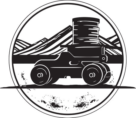 Vector Illustration of Asphalt Roller Precision Paving Techniquesのイラスト素材