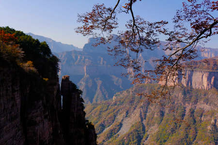 Scenic view of mountainsの写真素材
