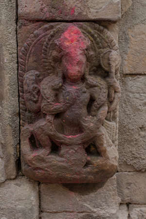 Hindu Goddess Sculptureの写真素材