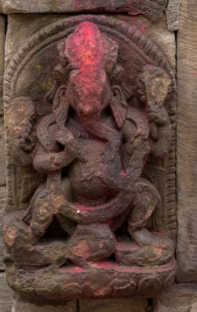 Hindu Goddess Sculptureの写真素材