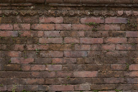 Mossy Brick Textureの写真素材