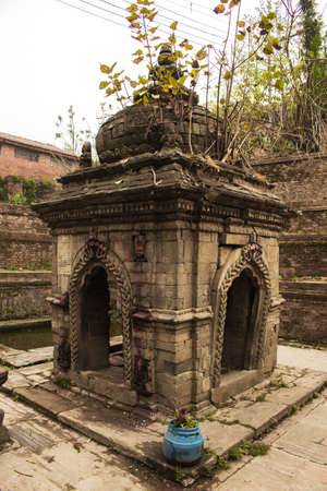 Ancient Hindu Goddess Temple Nepalの写真素材