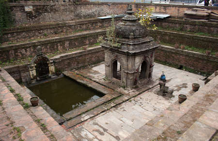 Ancient Hindu Goddess Temple Nepalの写真素材