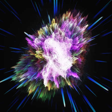 Colorful galaxy abstract cosmic background. Shiny fantasy universe. Deep cosmos. Infinity...