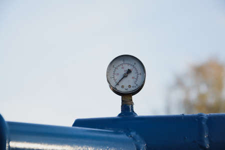 one bars pressure sensor on the agricultural machineの写真素材