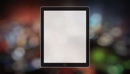tablet blurred night background abstract