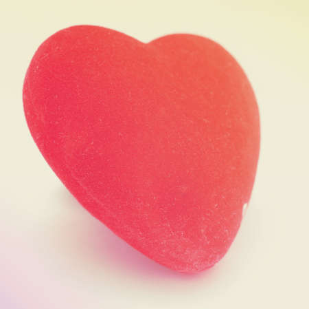 red love heart abstract on white. soft toned