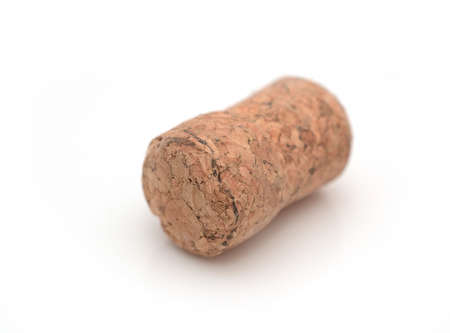 Cork made from wine isolatedの写真素材