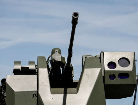 machine gun on war carの写真素材