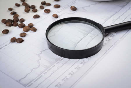 financial graph abstractの写真素材