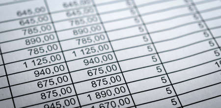 financial table backgroundの写真素材