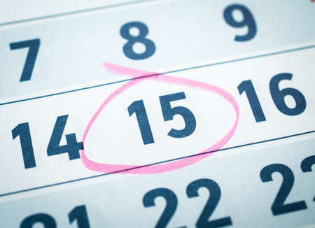 calendar, pregnancy planning, dangerous and safe daysの写真素材