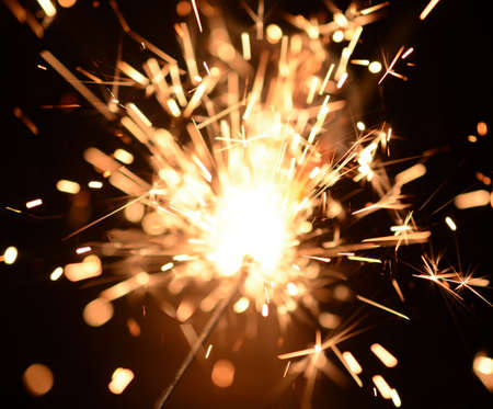 christmas sparkler close upの写真素材