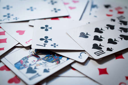 playing cards backgroundの写真素材